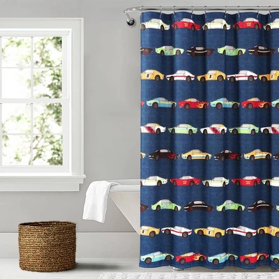 Race Cars Shower Curtain - Lush Décor - Image 6
