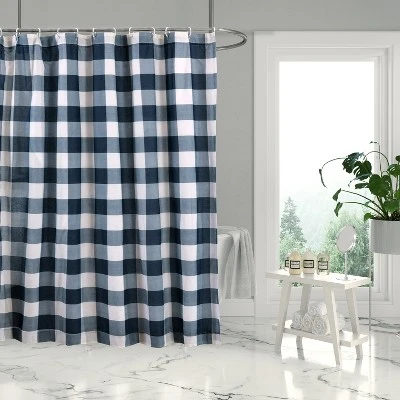 Camden Navy Shower Curtain - One Shower Curtain - Levtex Home