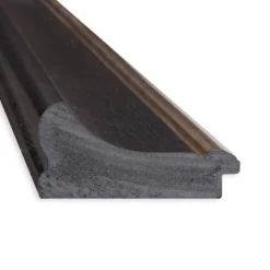 25" X 31" Non-Beveled Vogue Black Bathroom Wall Mirror - Amanti Art