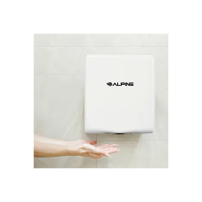 Alpine Industries Willow Commercial High Speed Automatic Electric Hand Dryer White (405-10-WHI)