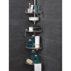 Tension Pole Shower Caddy Stainless Steel - Zenna Home