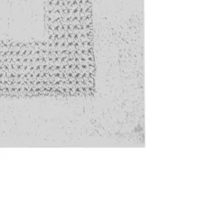 Classic Racetrack Cotton Bath Rug 20" X 30" White By Perthshire Platinum Collection