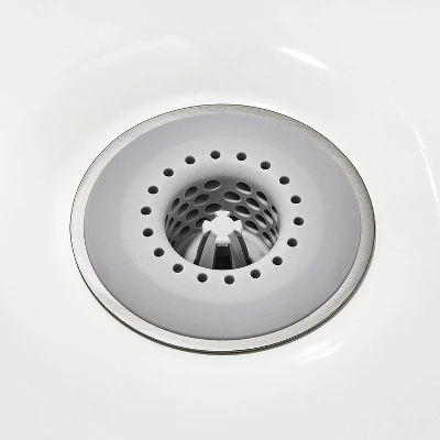 Hair Catch Drain Protector Gray - OXO - Image 2
