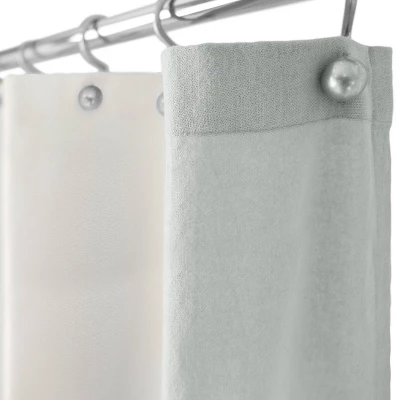 Palmer Shower Curtain Gray/White - Allure Home Creations - Image 2