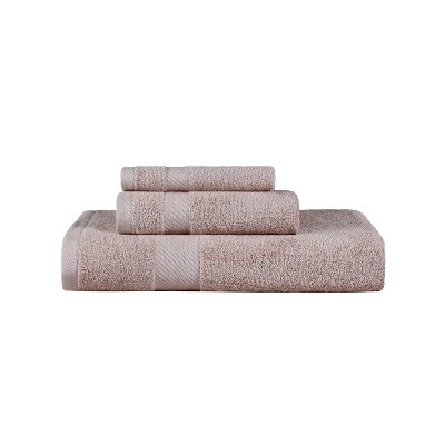 Modern Solid Classic Luxury Cotton 3 Piece Bath, Face, And Hand Towel Set By Blue Nile Mills - Image 7