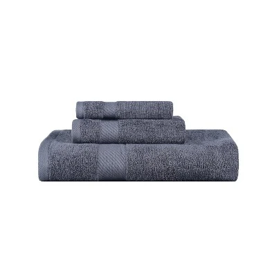 Modern Solid Classic Luxury Cotton 3 Piece Bath, Face, And Hand Towel Set By Blue Nile Mills - Image 14