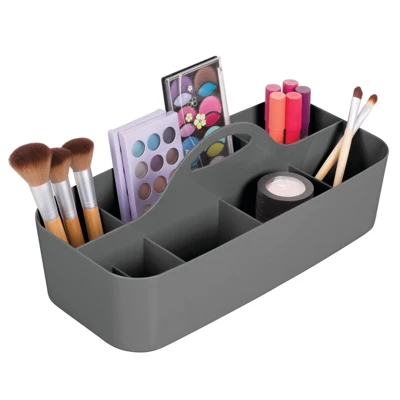 MDesign Plastic Bathroom Storage Organizer Caddy Tote, X-Large - Image 5