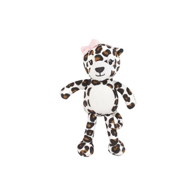 Hudson Baby Unisex Baby Plush Bathrobe And Toy Set, Leopard, One Size - Image 2