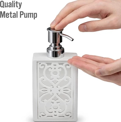 Creative Scents Mirror Janette White Soap Dispenser - Image 3