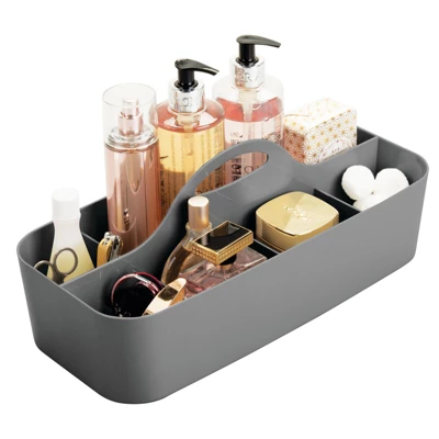 MDesign Plastic Bathroom Storage Organizer Caddy Tote, X-Large - Image 6