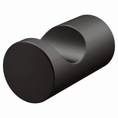 Wood Grip 24" 4-Piece Bathroom Hardware Accessory Set For Towels, Toilet Paper & Robe Hook - Matte Black