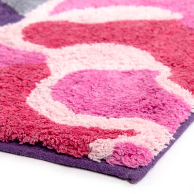 Garden Fall Bath Rug Pink/Purple - Allure Home Creations