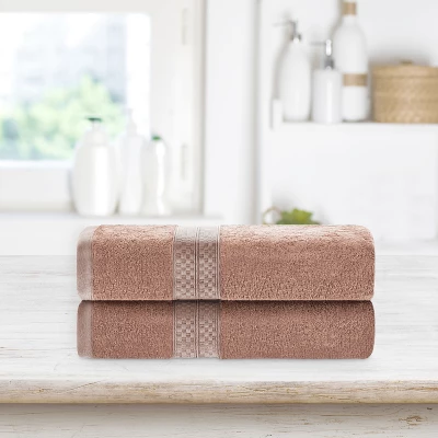 Plush And Absorbent Rayon From Bamboo And Cotton 2-Piece 30" X 54" Bath Towel Set By Blue Nile Mills