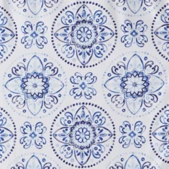 Kali Shower Curtain Blue - Saturday Knight Ltd.