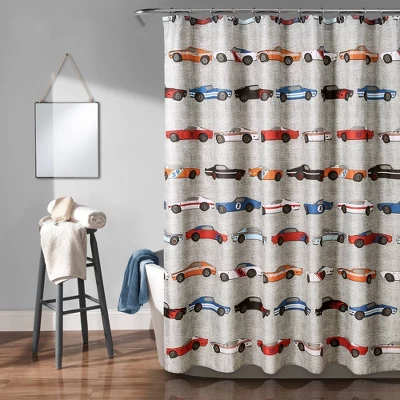 Race Cars Shower Curtain - Lush Décor - Image 5