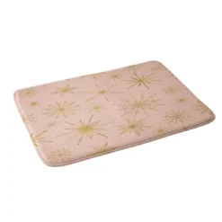 Jacqueline Maldonado Snowflakes Memory Foam Bath Mat Beige - Deny Designs