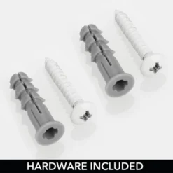 MDesign Metal Wall Mount Towel Rack Holder Organizer With Storage Shelf