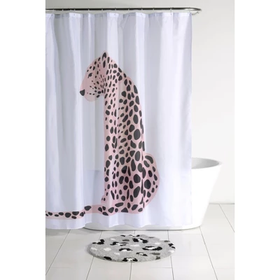 Shiraleah Leopard Shower Curtain - Image 4
