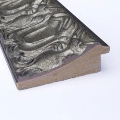 24" X 30" Non-Beveled Silver Luxor Wood Bathroom Wall Mirror - Amanti Art