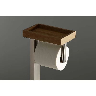 Edenscape Freestanding Toilet Paper Holder With Storage Shelf - Kingston Brass - Image 3