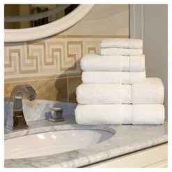 Terry Towel Combination 6pc Set White - Linum Home Textiles