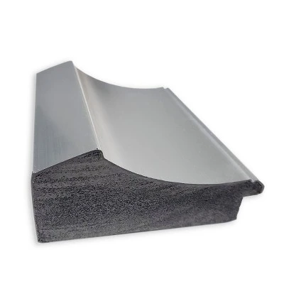 Amanti Art Peak Polished Nickel Petite Bevel Bathroom Wall Mirror 30 X 24 In. - Image 2