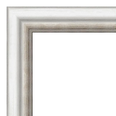 33" X 27" Non-Beveled Salon Silver Bathroom Wall Mirror - Amanti Art - Image 2