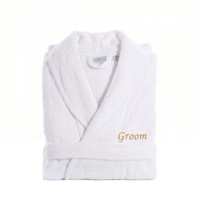 Groom Bathrobe White - Linum Home Textiles