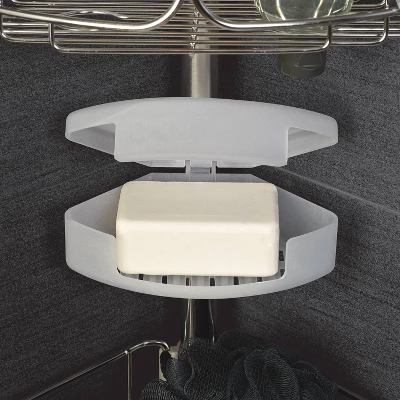 Tension Pole Shower Caddy Stainless Steel - Zenna Home - Image 4