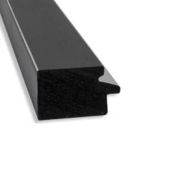 31" X 25" Non-Beveled Eva Narrow Bathroom Wall Mirror Black - Amanti Art