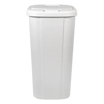 Hefty 13.3gal 2pk Touch Lid Waste Cans White - Image 3