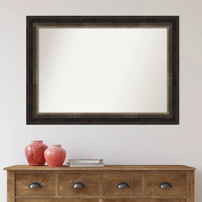 42" X 30" Non-Beveled Varied Black Bathroom Wall Mirror - Amanti Art - Image 6