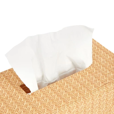 Juvale Bamboo Cane Material Tissue Box Cover For Home And Bathroom Decor, 11 X 6 X 5 In - Image 3
