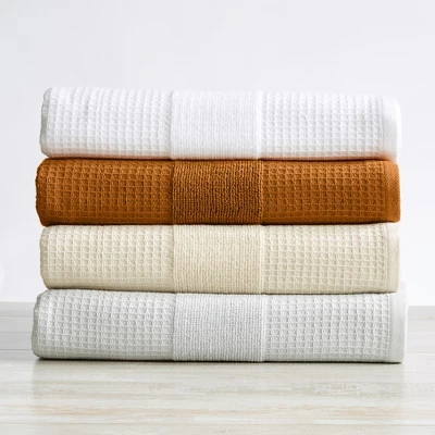 Great Bay Home Cotton Waffle Weave Quick-Dry Towel Set - Image 2