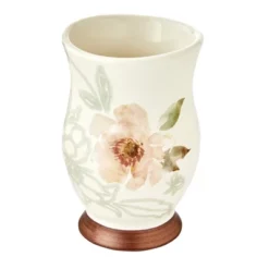 Holland Floral Tumbler Natural 4.33in X 2.87in X 2.87in By SKL Home