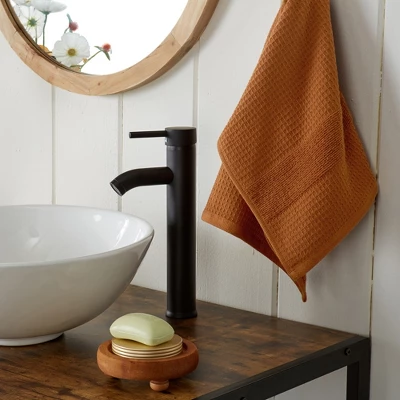 Great Bay Home Cotton Waffle Weave Quick-Dry Towel Set - Image 3