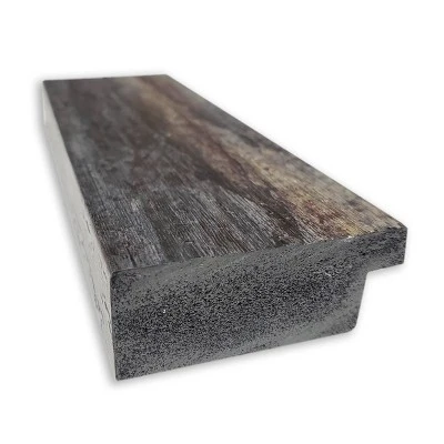 Bark Rustic Framed Bathroom Vanity Wall Mirror Charcoal - Amanti Art