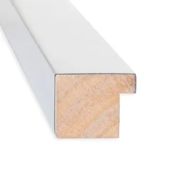 21" X 27" Non-Beveled Low Luster Wood Bathroom Wall Mirror Silver - Amanti Art