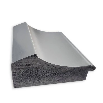 24" X 30" Non-Beveled Peak Polished Nickel Bathroom Wall Mirror - Amanti Art