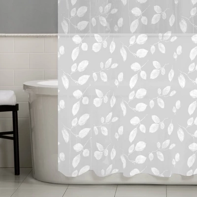 Just Leaves PEVA Shower Curtain - Zenna Home - Image 4
