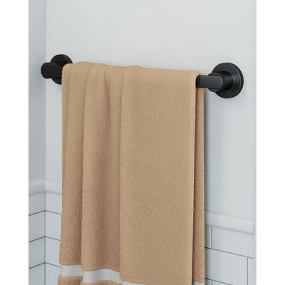 24" Eastport Contemporary Towel Bar Matte Black - Design House - Image 3