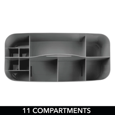 MDesign Plastic Bathroom Storage Organizer Caddy Tote, X-Large - Image 3