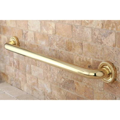24" Camelon Decorative Grab Bar Polished Brass - Kingston Brass - Image 2