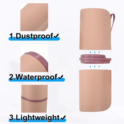 Unique Bargains Toothbrush Case Traveling Toothbrush Holders Case PP 1 Pcs 8.27"x2.76"x3.15" - Image 2