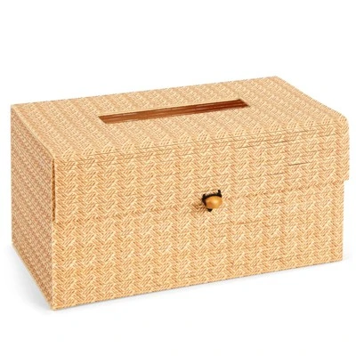 Juvale Bamboo Cane Material Tissue Box Cover For Home And Bathroom Decor, 11 X 6 X 5 In - Image 4