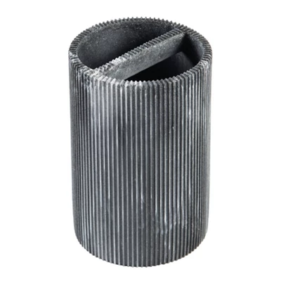 4pc Marble Resin Marble Effect Bath Accessory Set Black - KRALIX - Image 6