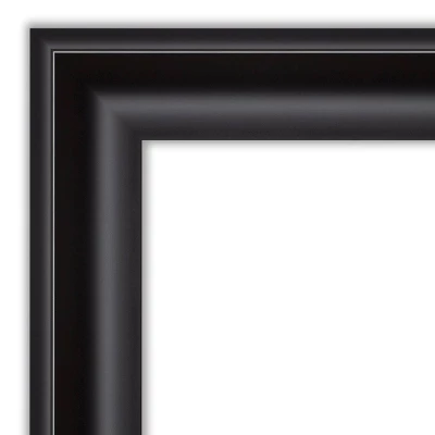 34" X 28" Non-Beveled Grand Bathroom Wall Mirror Black - Amanti Art - Image 2