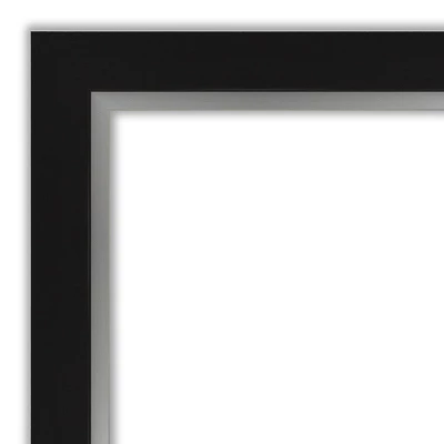 42" X 30" Non-Beveled Eva Bathroom Wall Mirror Black - Amanti Art - Image 2