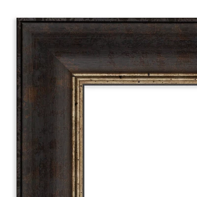 42" X 30" Non-Beveled Varied Black Bathroom Wall Mirror - Amanti Art - Image 2