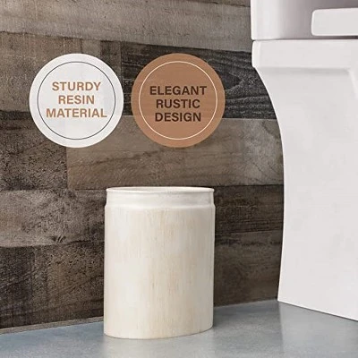 Creative Scents Rustic Luxe Small Bathroom Trash Can - Image 3